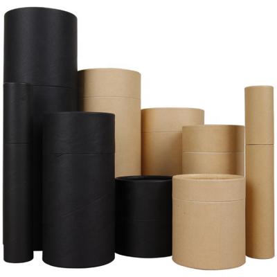 China Hot Selling Recycled Materials Food Grade Kraft Paper Tea Gift Box Paper Tube Packaging Matte Box for sale