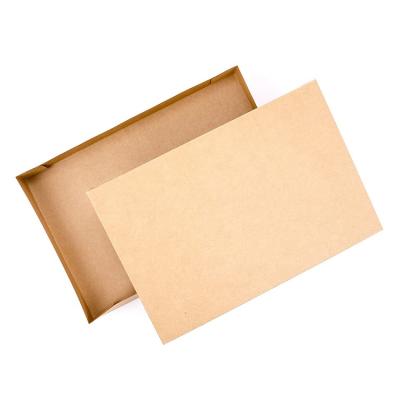 China Recyclable Wholesale Custom Kraft Paper Clothing Packaging Box Brown Packaging Boxes For Clothing for sale