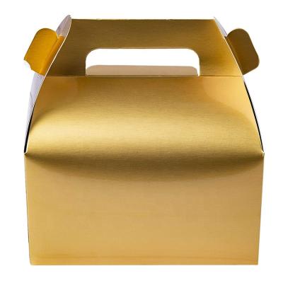 China Recyclable Wholesale Golden Gable End Candy Boxes Small Cardboard Packaging Gift Box For Candy for sale