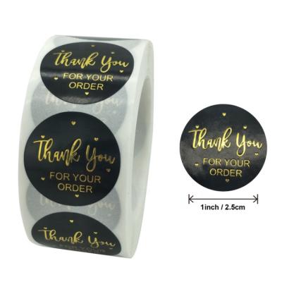 China Custom Printing Waterproof Synthetic Logo Paper Stickers Adhesive Round Logo Sticker for sale