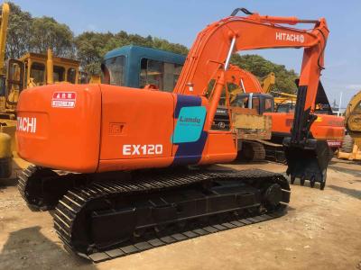 China 12T het gewicht gebruikte Hitachi ex120-3 Kruippakjegraafwerktuig Goedgekeurd Ce van de 1 Jaargarantie Te koop