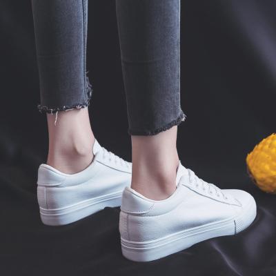 China S068 Fashion Trend S068 High Quality Japanese Korean Single White Microfiber Girl Lady Heart Sneaker Skateboard Flat Casual Shoes for sale