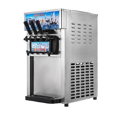 China Snack Factory Three Flavor Soft Ice Cream Machine Soft Ice Cream for sale