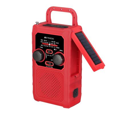 China Red Home Radio OEM AM FM Emergency Hand Crank Radio RETEKESS TR201 for sale