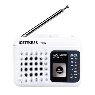 China PORTABLE FM AM Portable Radio With Cassette Playback Voice Recorder Retekess TR606 for sale