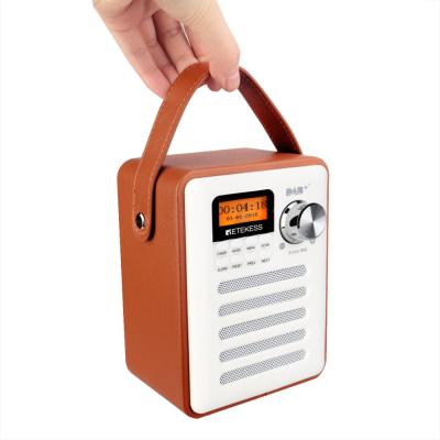 China PORTABLE Wooden ABS DAB+ FM RDS Pocket Radio Digital DAB Receiver Retekess TR401 for sale