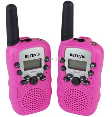 China New Pink Kids Retevis RT-388 UHF 462.5625-467.7250MHz 0.5W 22CH For Kid Children Mini 2 Way Radio A7027E for sale