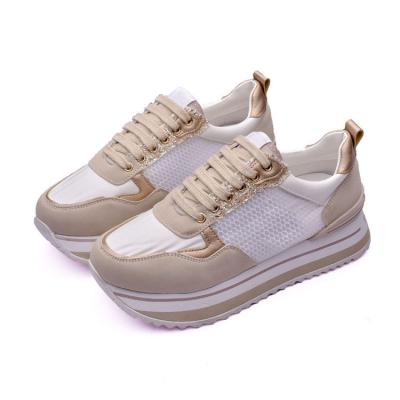 China Fashion Trend Breathable Wholesale High Rise Sports Running Platform Luxury Flat Casual Shoes For Women for sale