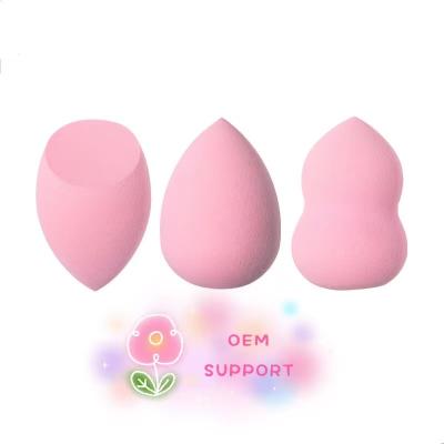 China Wholesale Lip Beauty Egg Water Drop Powder Gourd Puff Powder Puff Color Cosmetics Sponge Makeup Wet & Dry for sale