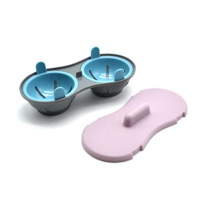 China Viable Same Amazon Hot Selling Double Egg Poacher Cups Microwave Poached Eggs Steamer Kitchen Instrument for sale