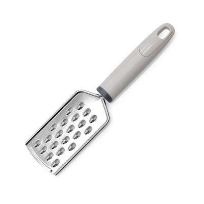 China Sustainable Multifunctional Hand Held Commercial Stainless Steel Fruit Vegetable Stainless Steel Kitchen Rradish Grater With Plastic Handle for sale