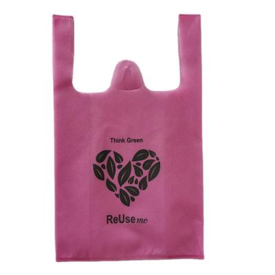 China Wholesale Handled Non Woven Ultrasonic T Shirt PP Shopping Bag for sale