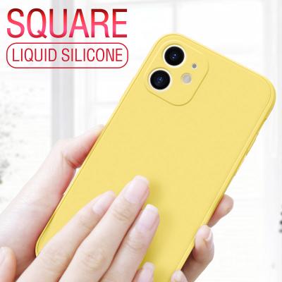 China High Quality Anti-drop Phone Case For OnePlus 1+9 Right 1+8 1+7 1+7T 1+9R 1+5 5G Pro Luxury Candy Color Liquid Silicone Square Back Cover for sale