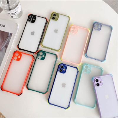 China PC+TPU Airbag Design Phone Case For OnePlus 9 pro 1+Nord 8T N100 NORD N10 5G High Quality Frosted Clear Back Cover for sale