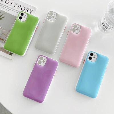 China 2021 NEW PC+TPU Candy Colors Jelly Phone Case For iPhone 13 12 11 Pro X Max XR XSMAX Unzip Toy Hot Selling Back Cover for sale