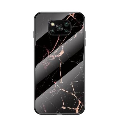 China Glass+TPU Gradient Green Marble Phone Cover For Xiaomi Redmi MI Poco X3 8 pro 10X 5G K30 Note 9 NFC 9C 9A Max 8T 10 Cell Phone Case for sale