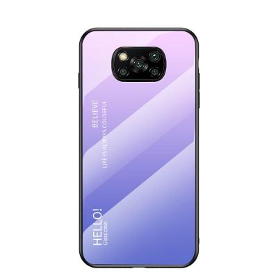 China Hot Selling Glass+TPU Color Pink Gradient Glass Phone Case For Huawei P Smart 2020 Y6P Y5P 9X P40 P30 P20 Lite Pro 6 6se mate 20 nova 30 5 for sale