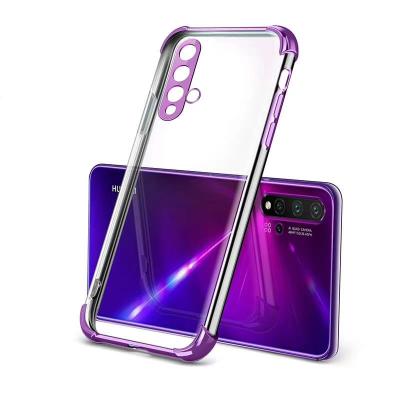 China High Quality Anti-drop Cell Phone Clear Plating Case For Honor 30S V30 20S Lite 9X X10 Max Pro Soft TPU Back Cover For Enjoy Plus 20Z for sale