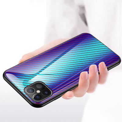 China Blue Glass+TPU gradient glass phone case for Moto G5 G6 G7 E6 plus game cover for Oneplus 5T 6T 7T 8T 5 pro cover 6 7 8 clear glass for sale