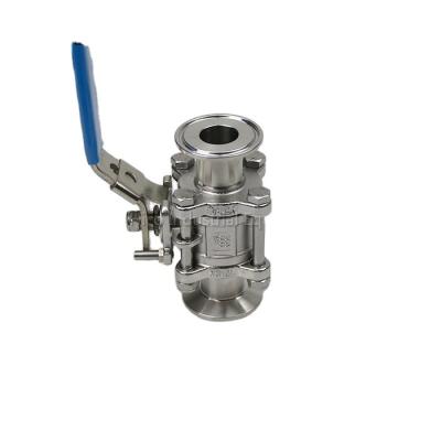 China 3pc DN20 DN 40 DN50 General Sanitary Flange/Weld/Thread Ball Valve Flange Stainless Steel Ball Valve for sale