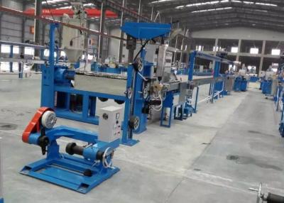 China Fast Speed Cable Extrusion Line With Pvc Wire Extruder / Charging Machine for sale