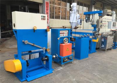 China Industrial PVC Cable Extruder Machine With Double Axis Pay Off Straightening Device for sale