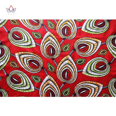 China Wholesale Anti-Static African Wax Prints Material Fabric Cotton For Dress Dress Red Background Guaranteed 6yards/lot Fabric for sale