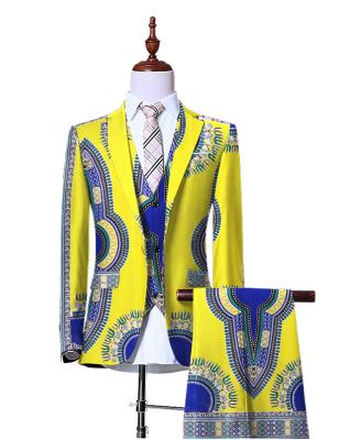 China Breathable Blazers (Jacket+Vest+Pants) For Men African Clothing 6XL WYN230 3 Piece Slim Fit Cowboy Wedding Men Suit Retro Gentleman Men for sale