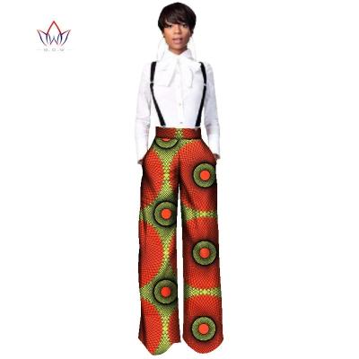 China Wax Cotton Straight Full Length Trousers One Piece Romper with Print Dashiki Pants African Clothing for Women Jumpsuit for sale