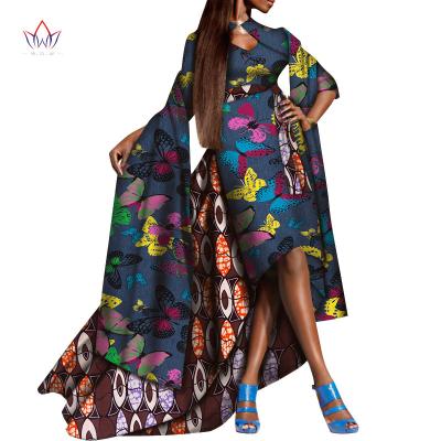 China Plus Size Autumn African 2019 2 Piece Set Women Bazin Riche Dress With Plus Size African Clothing For Women Office Lady Dress for sale