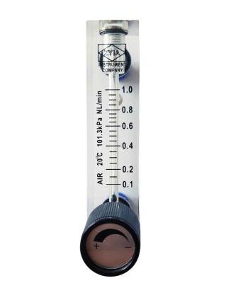 China LZM-4T Brass Panel Type Acrylic Flow Meter (Flow Meter) With Adjust Valve Low 6mm Quick Connector for sale