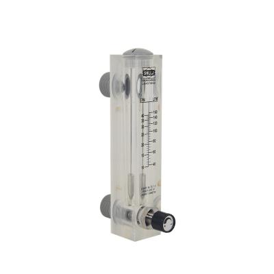 China LZM-25 Panel Type Acrylic Flow Meter (Flow Air Flow Meter) for water/liquid/H2O/air/gas/CO2 with control valve 1