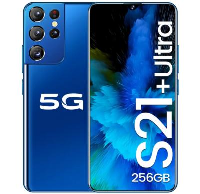 China Hot Selling Original Dual SIM Card S21+Ultra 6.1inch Big Screen Android10 Mobile Phone 12GB+512TB Support Dual sim card+TF Card MTK6899 Phone for sale