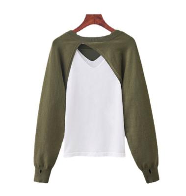 China Women's design sense of women's sweater Anti-wrinkle Anti-wrinkle sweater foreign style women's sweater Korean fashion wear blouse for sale