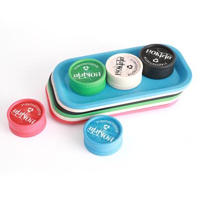 China New Style Recyclable Material Customize Logo Smoking Eco-Friendly Biodegradable Herbal Grinder and Trays Sets for sale