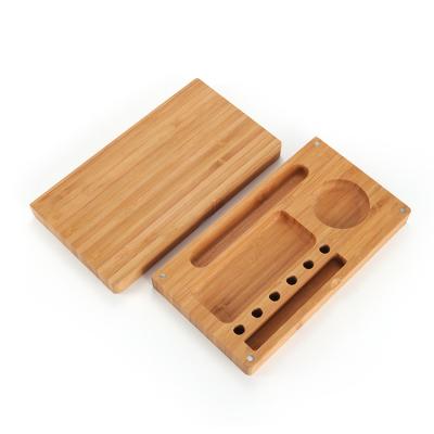 China Hot Sale Wooden Rolling Tray Wooden Rolling Tray Bamboo Custom Smoking Grinder from chinatrays wholesale for sale