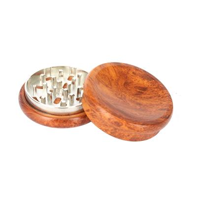 China JIJU Multifunctional New Arrival 2 Parts Logo Available Tobacco Grinder Wooden Custom Herb Grinders for sale