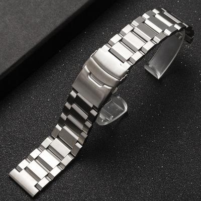 China Universal Stainless Steel Metal Strap Sports Watch Strap Gold Silver Black Rose Gold 18 19 20 21 22 23 24 25mm for sale