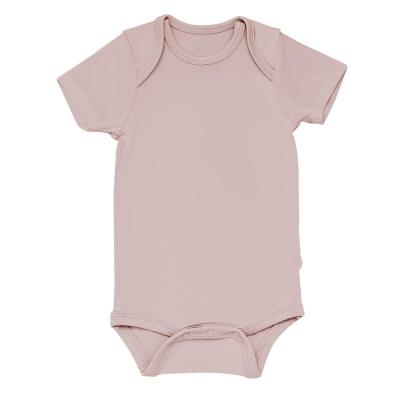 China Hot Selling Newborn Short Sleeve Round Neck Baby Diary Clothes Romper Occasion Casual Organic Cotton Bamboo Jumpsuit for sale