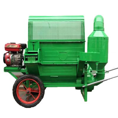 China Rice Paddy Harvest Top Quality Movable Diesel Engine Rice Paddy Thresher for sale