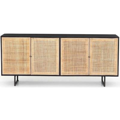 China Modern Special Design Living Room Furniture Collections Cabinet Rattan Door Sideboard for sale