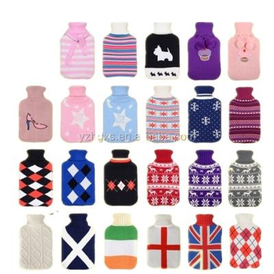 China 100% leak proof BS1970: 2012 hot water bottle with knitted covers 500ml for sale