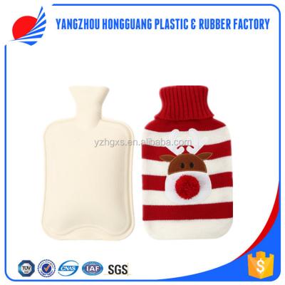 China Natural Rubber BS Christmas Large Medical Hot Water Bag Blanket Keep Warm In Winter Night for sale