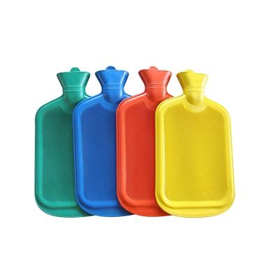 China Yangzhou Factory Of Natural Rubber 2000ml Durable General Standard Hot Water Bottles With Varieties Shear Cover For Hot Therapy for sale