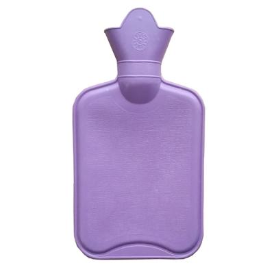 China Beautiful 1L BS 1970:2012 Purple Rubber Hot Water Bottle Of High Quality Natural Rubber Without Cover For Girls for sale