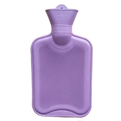 China Beautiful 1500ml BS purple standard rubber hot water bag from high quality natural rubber without cover from Yangzhou for sale