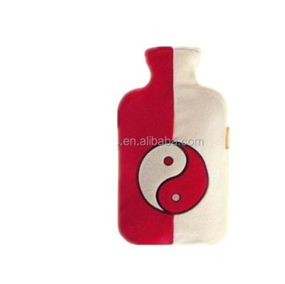 China Beautiful China Taiji Pvc Transparent Hot Water Bottle With Cover 300ml 800ml 1000ml for sale