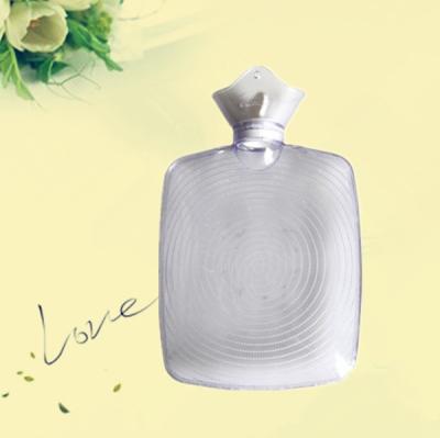 China PVC 500ml Hot Fashion Rubber Mini Transparent Hot Water Bottle for sale