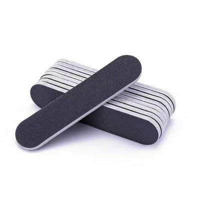 China Fashionable RTS Hot Selling Accept Customized Printed Logo Black Color Washable Shape Nail File For Nail Trimmer for sale