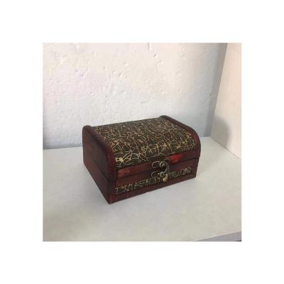 China Wholesale Antique Imitation Jewelry Small Square Micro Storage Treasure Chest Wooden Treasure Chest for sale